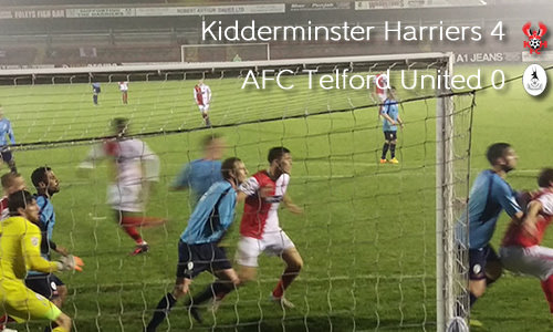 Harriers Comfortably Through In Trophy: Harriers 4-0 AFC Telford United